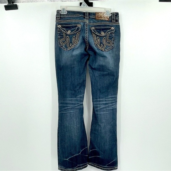 Mek Jeans Natalie Bootcut Light Factory Distressed – Size 25/30 - Picture 5 of 14